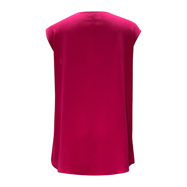 Women's Round Neck Solid Color Sleeveless Tank Top