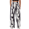 Women's High Waist Print Wide Leg Pants Boho Loose Casual Long Fit Pants Trousers