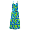Women's Halter V-neck Printed Temperament Elegant A Swing Dress Long Dress