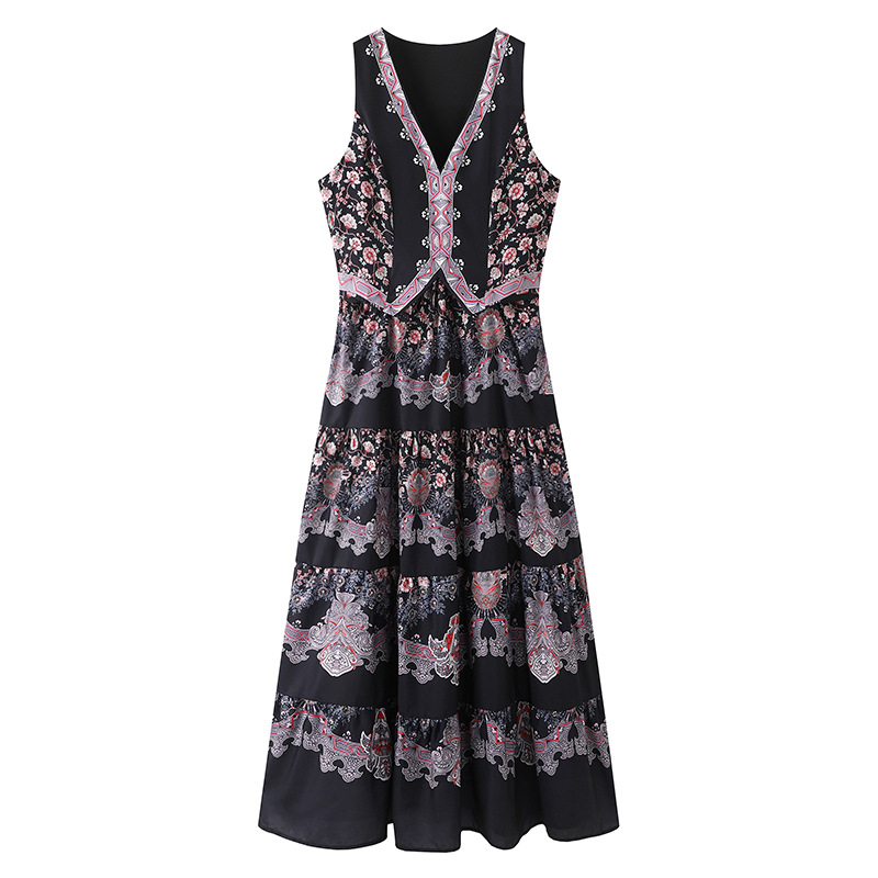 Summer Women's New Exotic Famous Bohemian Printed Dresses