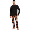 2024 New Halloween Style Through The Body Print Elastic Waist Daily Trend Men's Casual Trousers