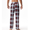2024Men's Casual Elastic Waist Fashion with Pockets Plaid Pajama Pants