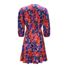 Women's V-Neck Long Sleeve Printed Dresses