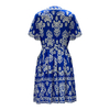 Women's V-neck Printed Short Sleeve Dress
