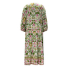 Women's Round Neck Floral Print Long Sleeve Long Dresses