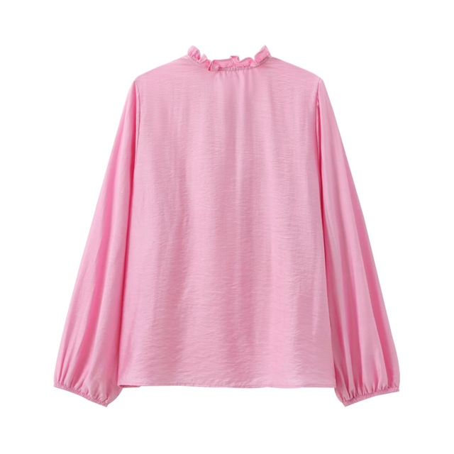 Women's Fashion Stacked Decoration Romantic Style Shirt