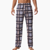 2024Men's Casual Comfort Elastic Waistband Pocket Plaid Pajama Pants