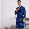 2024 New Plaid Robe Men's Ties in The Long Thin Home Wear