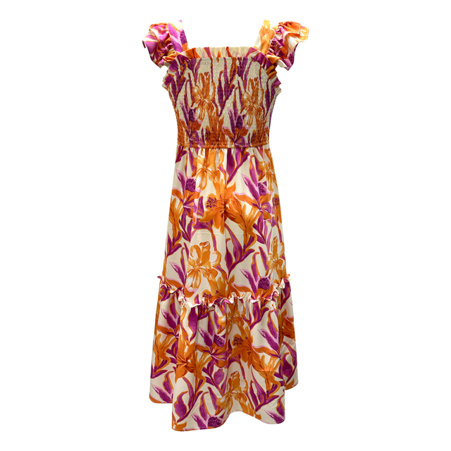 Summer New Beach Vacation Printed Long Dresses for Women