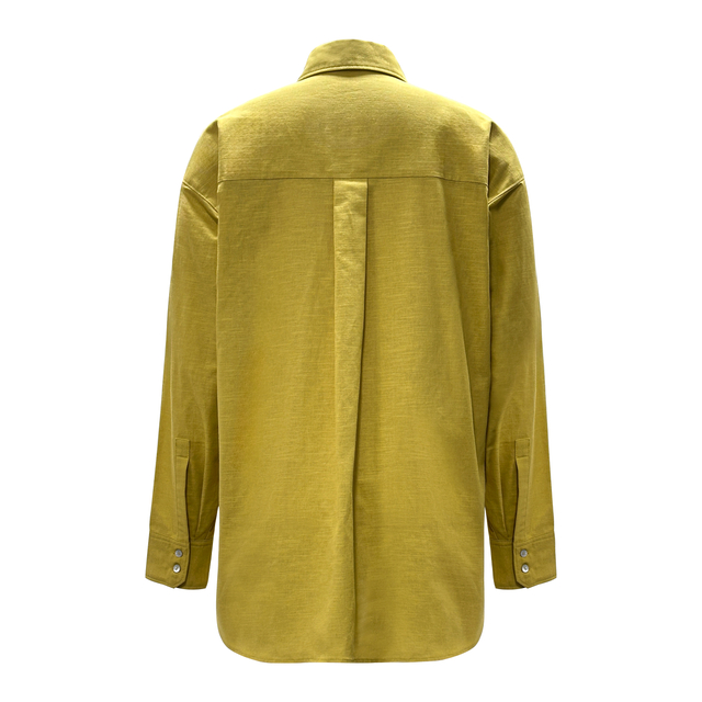 Women's Round Collar Long Sleeve Shirt