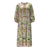 Women's Round Neck Floral Print Long Sleeve Long Dresses