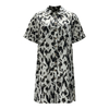 Women's Fashion Printed Lapel Short Sleeve Shirt Dresses