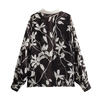 Women's Versatile Floral Print Lapel Long Sleeve Shirt