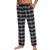 Men's Loose Straight Casual Comfort Plaid Pajama Pants With Pockets