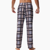 2024Men's Casual Comfort Elastic Waistband Pocket Plaid Pajama Pants