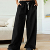 2024 Women's Personality Loose Casual Wide Leg Thin Drag Trousers