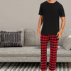 2024 Men's Casual Fashion Plaid Loose Sports Plaid Sleepwear