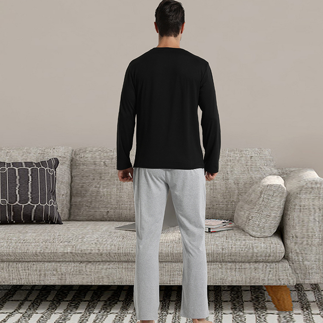 2024 Men's Casual Loose Straight Leg Pants Sleepwear