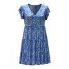 Women's Summer V-Neck Short Sleeve Printed Dresses
