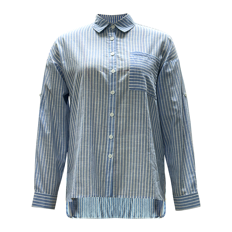 Striped Long Sleeve Shirt Women