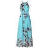 Bohemian Printed Chiffon Dress Beach Long Dress Women