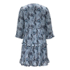 Women's V-neck Fashion Print Mid-sleeve Dress