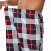 2024Men's Casual Elastic Waist Fashion with Pockets Plaid Pajama Pants