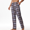 2024Men's Casual Comfort Elastic Waistband Pocket Plaid Pajama Pants