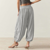 Women's 2024 Drawstring Tie Lantern Trousers in Europe And The United States Trousers Senior Sense of Thin Casual Trousers