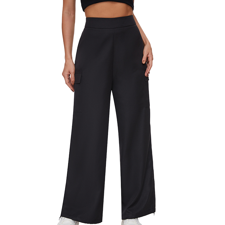 2024 Women's Pants New Wide Leg Pants Draped High Waist Straight Casual Suit Work Pants