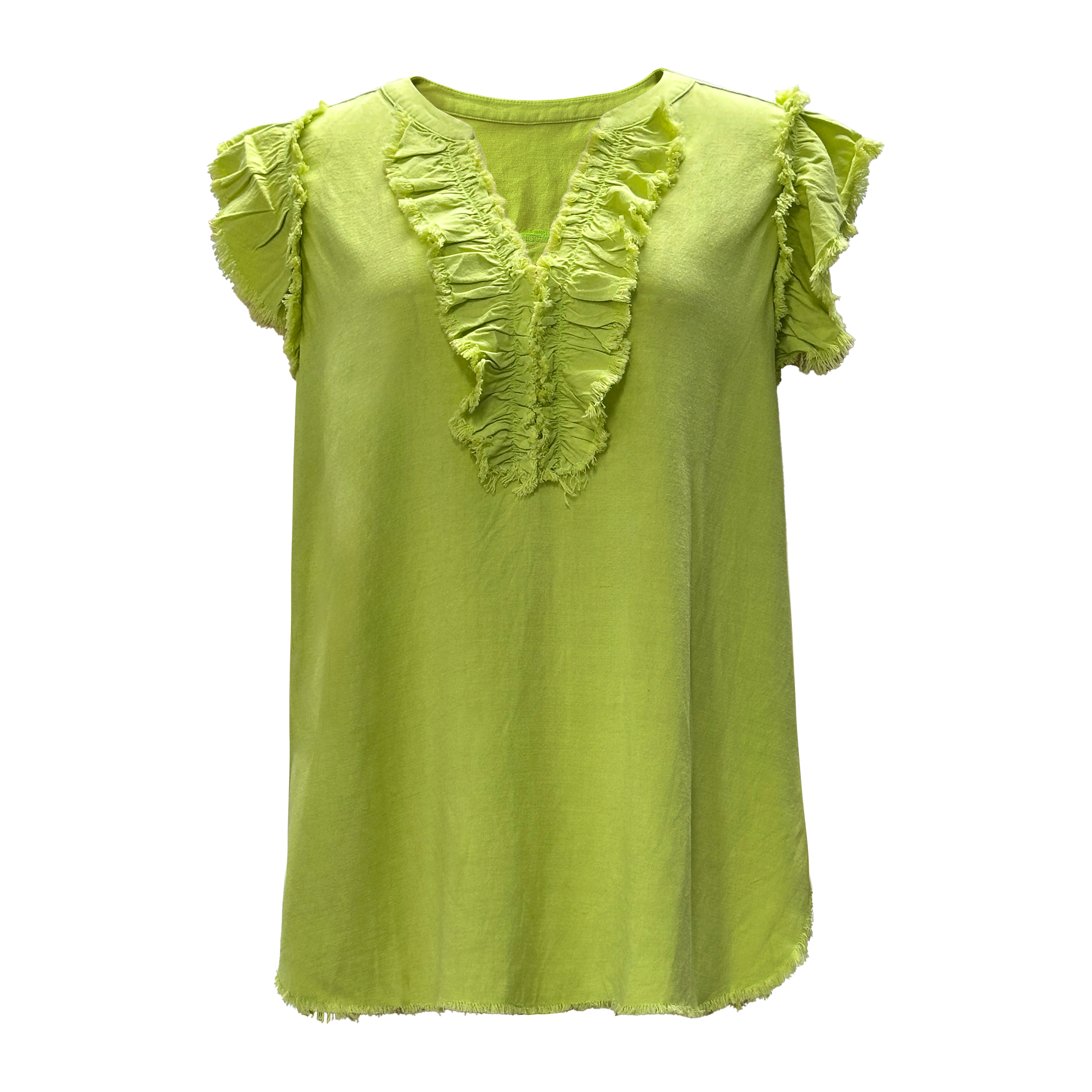 Ladies' V-neck Short Sleeve T-shirt