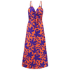 Women's Halter V-neck Printed Temperament Elegant A Swing Dress Long Dress
