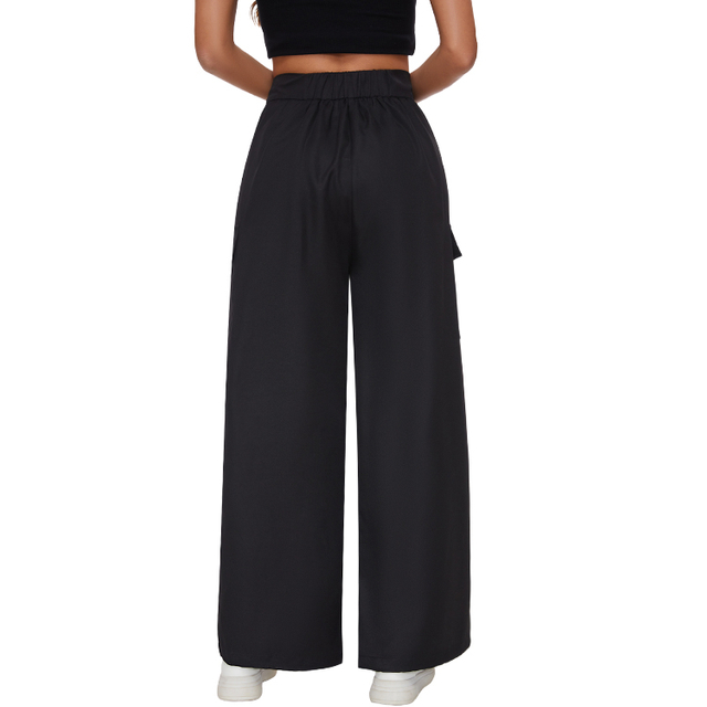 2024 Women's Pants New Wide Leg Pants Draped High Waist Straight Casual Suit Work Pants