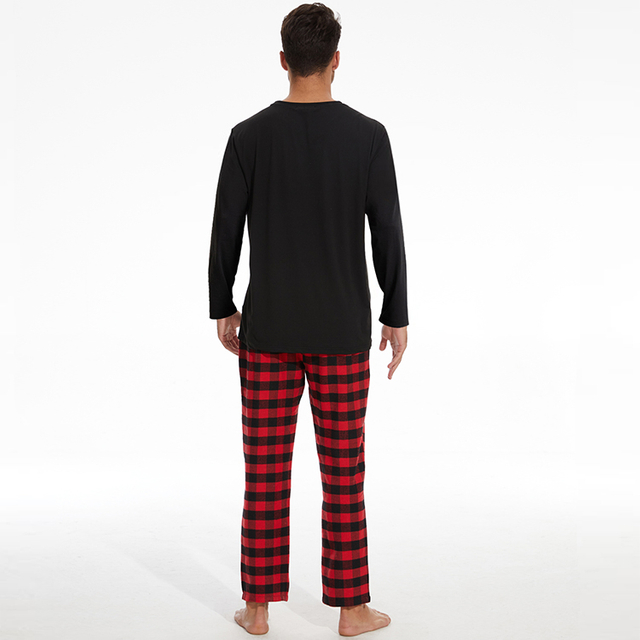 2024 Men's Casual Fashion Plaid Loose Sports Plaid Sleepwear