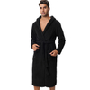 2024 Men's Padded Warm Long Sleeve Hooded Homewear Casual Comfortable Sleeping Robe