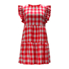 Women's Round Neck Plaid Dress