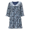 Women's V-neck Fashion Print Mid-sleeve Dress