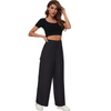 2024 Women's Pants New Wide Leg Pants Draped High Waist Straight Casual Suit Work Pants