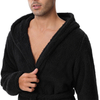 2024 Men's Padded Warm Long Sleeve Hooded Homewear Casual Comfortable Sleeping Robe