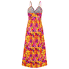 Women's Halter V-neck Printed Temperament Elegant A Swing Dress Long Dress