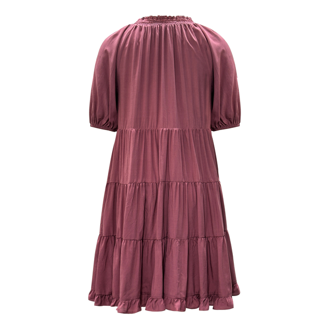 Women's V-Neck Short Sleeve Dress