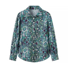 Women's Fashion Simple Versatile Casual Printed Snake Print Long Sleeve Shirt
