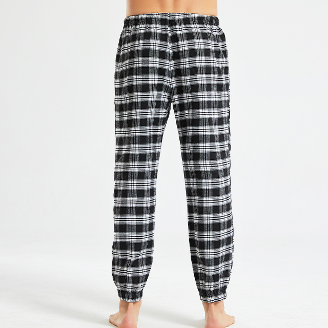 Men's Pajamas Checked Pattern Casual Bottoms 