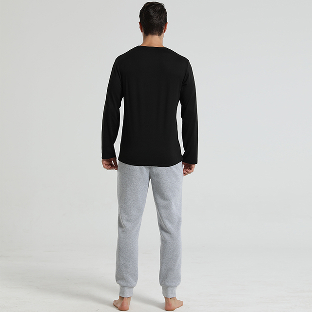 2024 Men's Fashion Sweatpants Autumn Casual Drawstring Legs Sleepwear