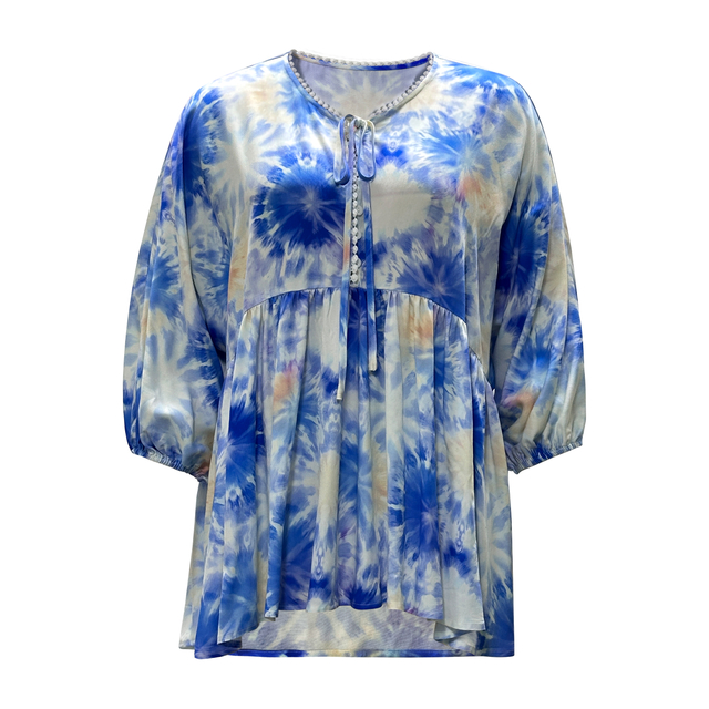 Women's V-Neck Printed Top
