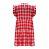 Women's Round Neck Plaid Dress