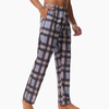 2024Men's Casual Comfort Elastic Waistband Pocket Plaid Pajama Pants