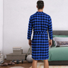 2024 New Plaid Robe Men's Ties in The Long Thin Home Wear