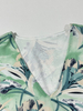 Vacation Resort Top - V-Neck Long Sleeve Lightweight Printed Spring Blouse