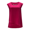 Rose Red Sleeveless Dress | Women's New Chic Round Neck Elegant Summer Casual Dress